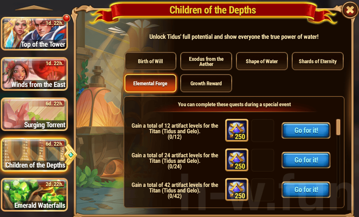 [Hero Wars Guide] Children of the Depths Quests