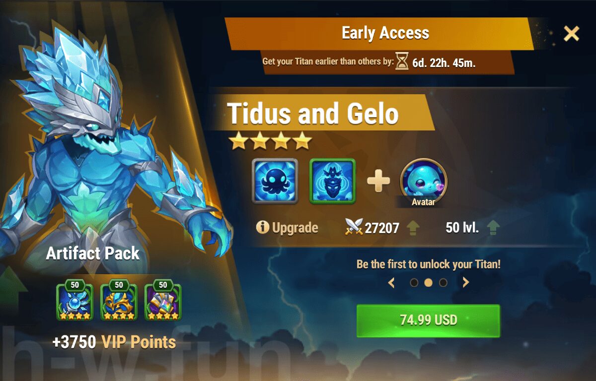 [Hero Wars Guide] Early Access (Tidus and Gelo)