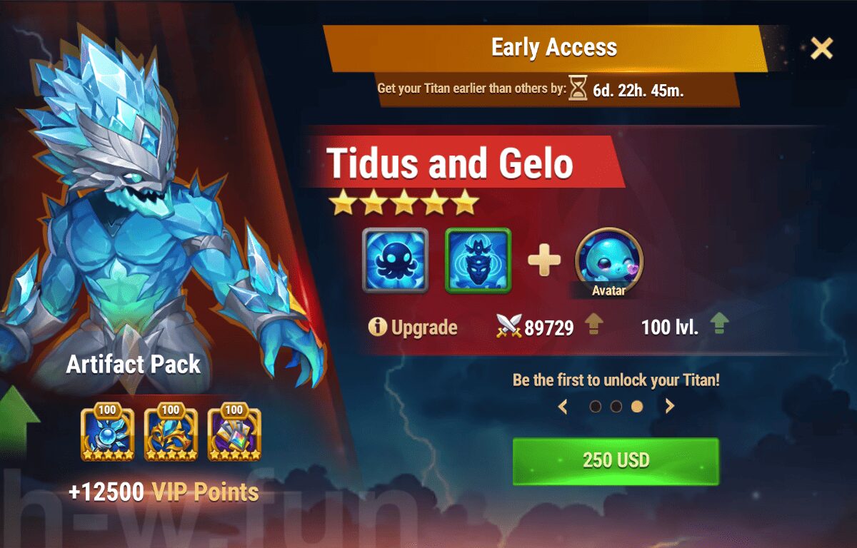 [Hero Wars Guide] Early Access (Tidus and Gelo)