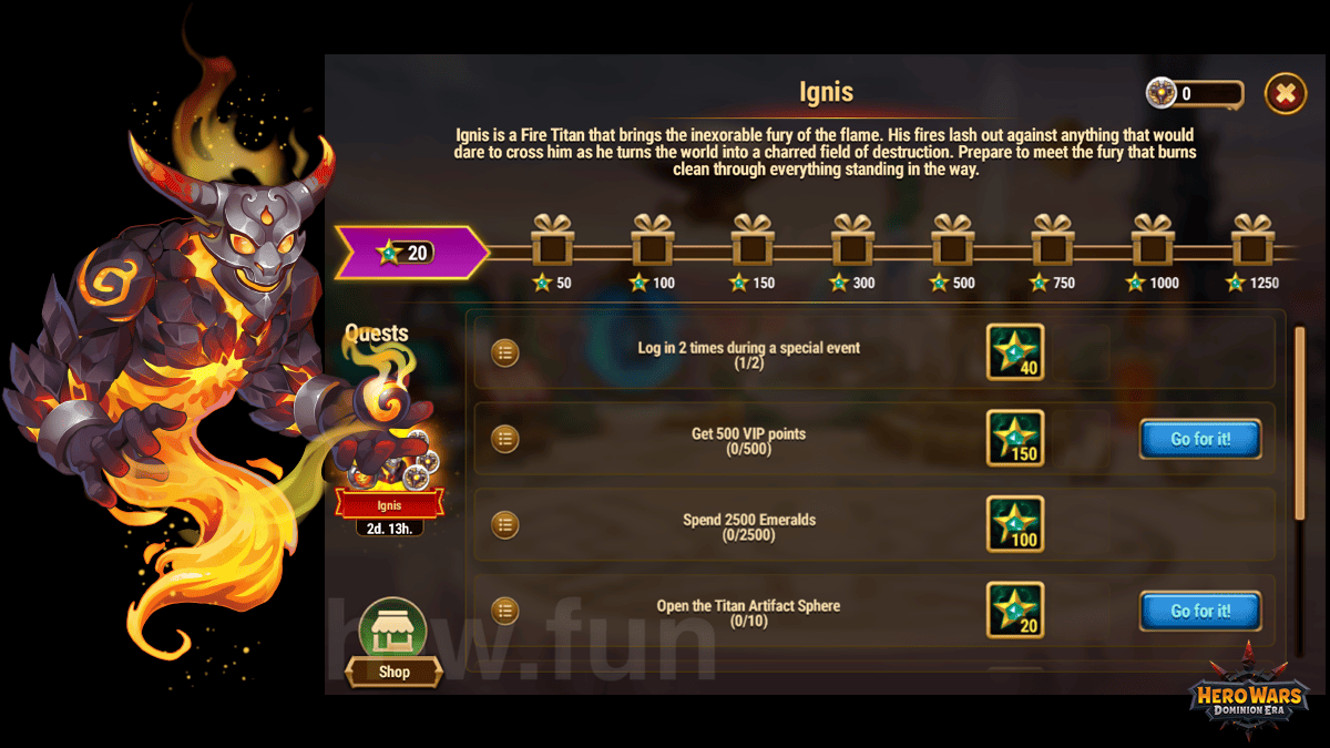 [Hero Wars Guide] Ignis (Event)