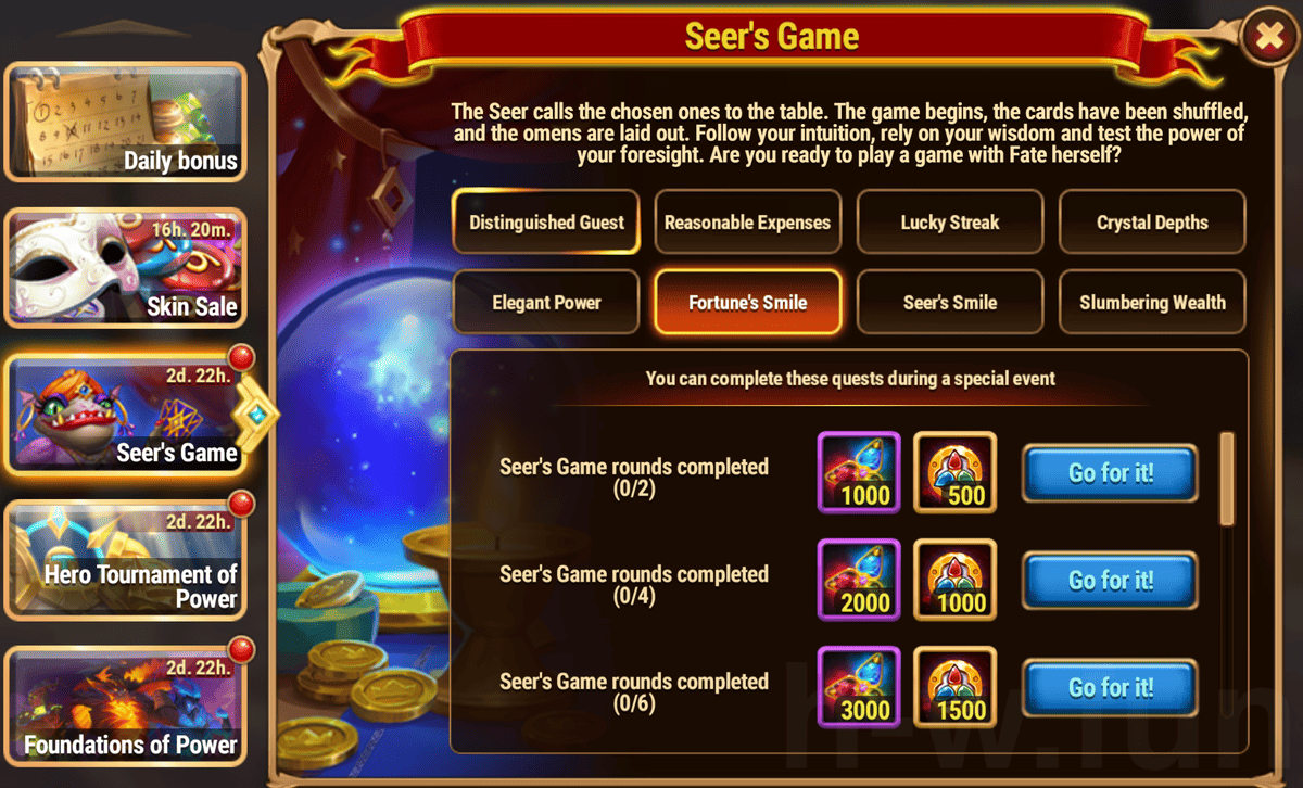 [Hero Wars Guide]Seer's Game Quests