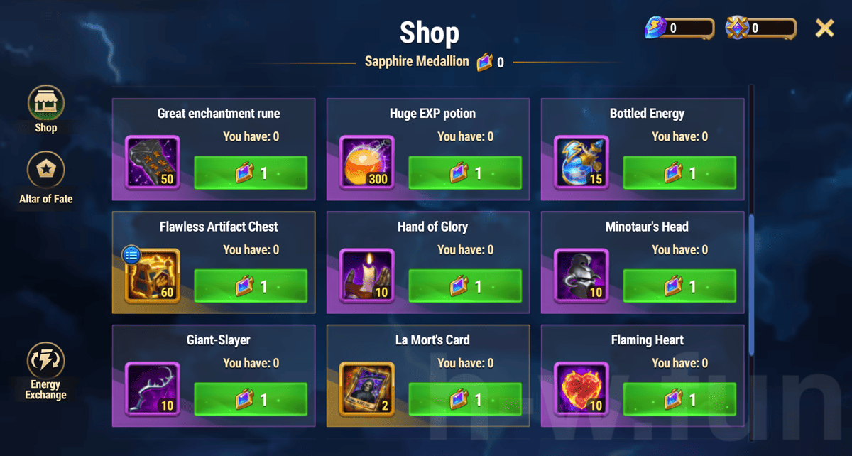 [Hero Wars Guide] Surging Torrent Shop