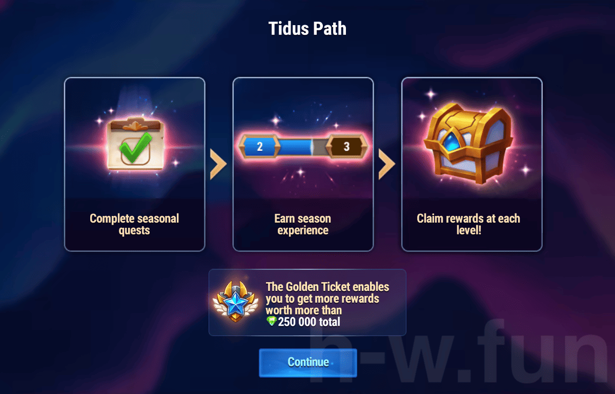 [Hero Wars Guide] Tidus Pass