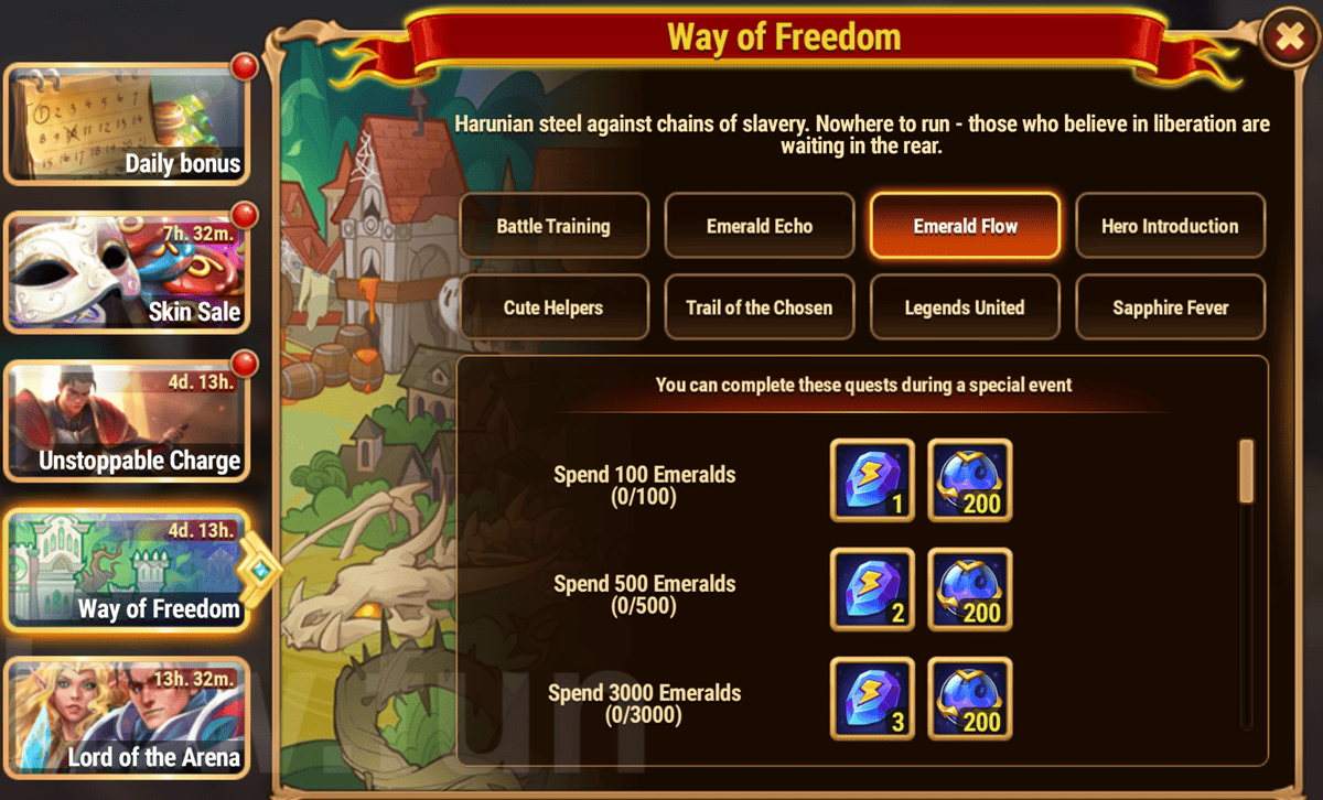 [Hero Wars Guide] Way of Freedom Tasks
