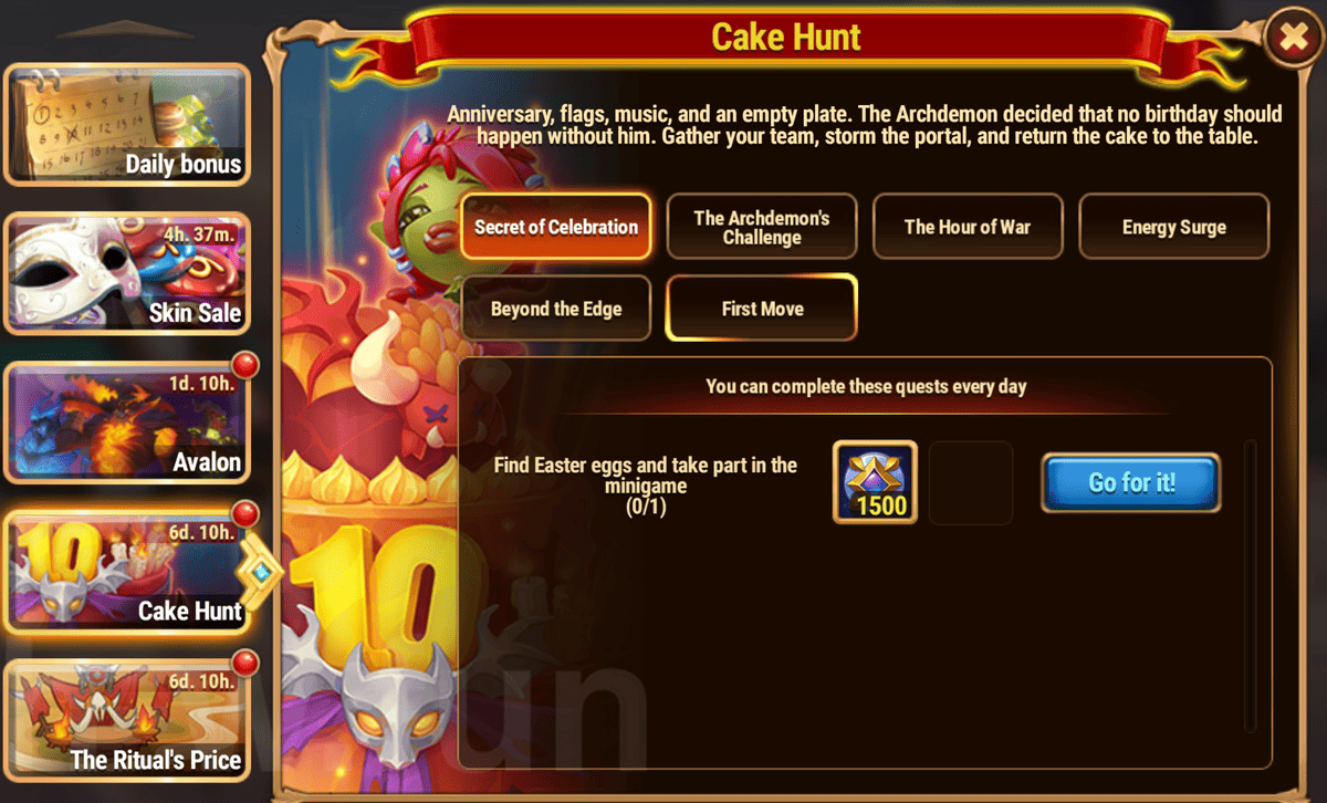 [Hero Wars Guide] Cake Hunt Quests