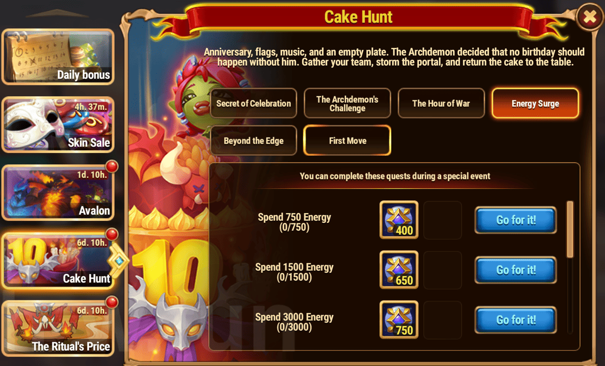 [Hero Wars Guide] Cake Hunt Quests