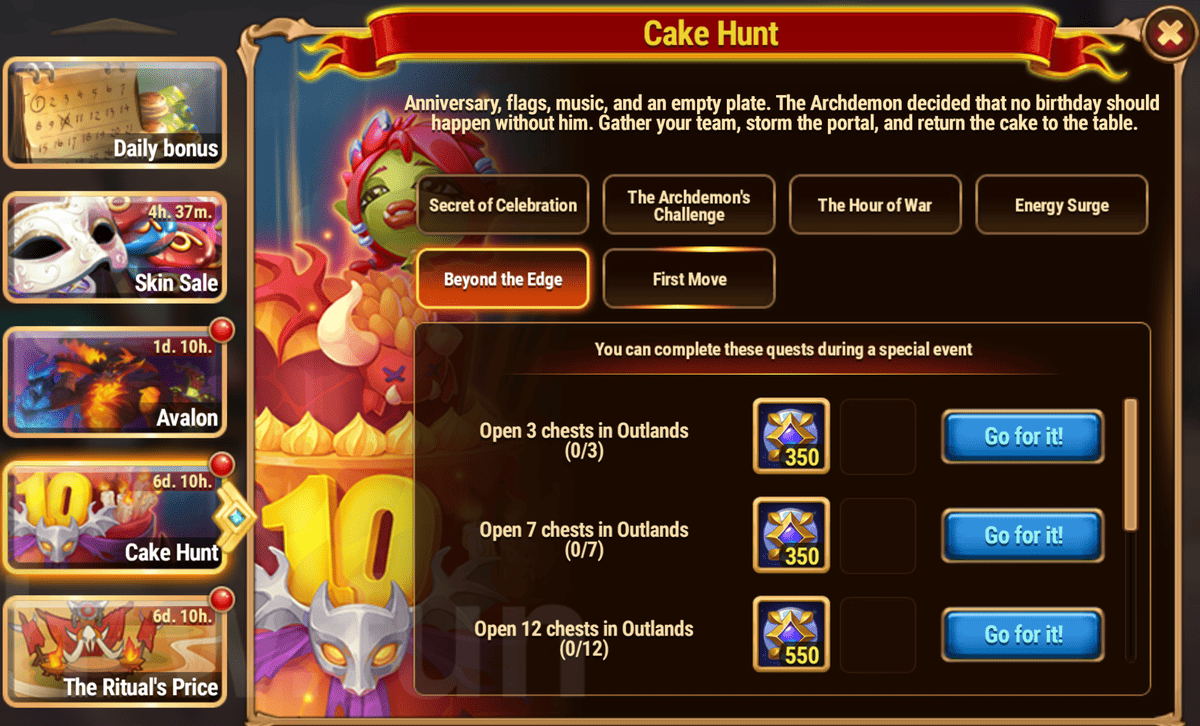 [Hero Wars Guide] Cake Hunt Quests