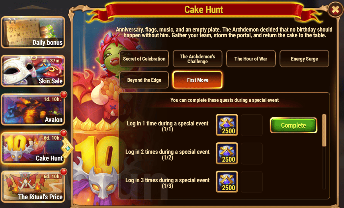[Hero Wars Guide] Cake Hunt Quests