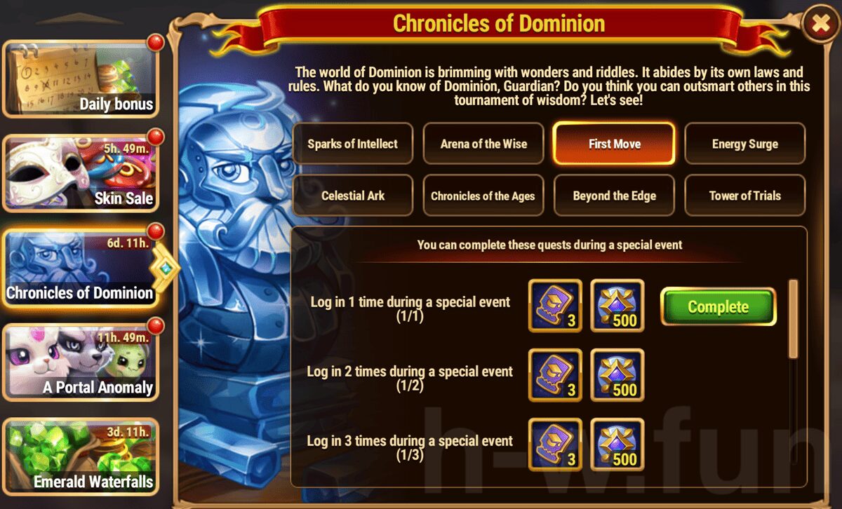[Hero Wars Guide] Chronicles of Dominion