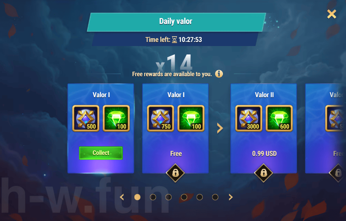 [Hero Wars Guide] Daily valor