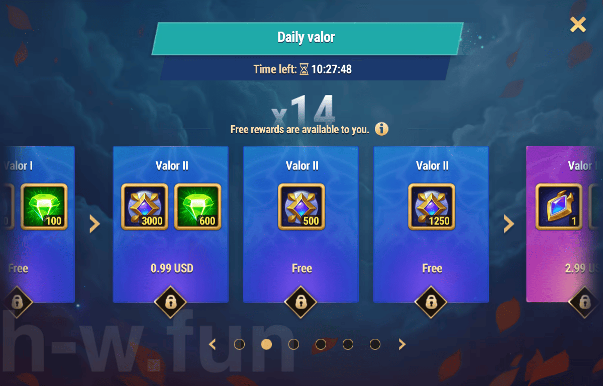 [Hero Wars Guide] Daily valor