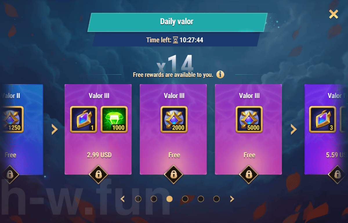 [Hero Wars Guide] Daily valor