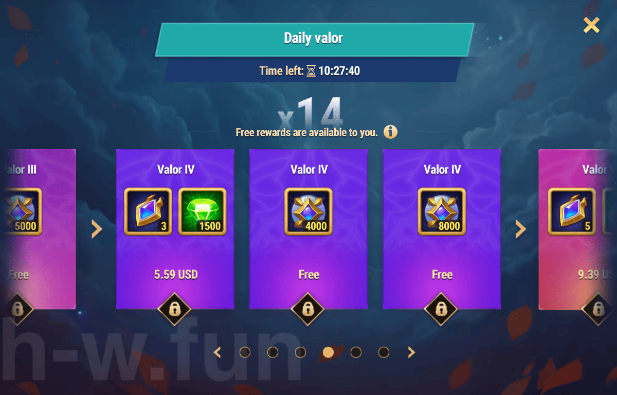 [Hero Wars Guide] Daily valor