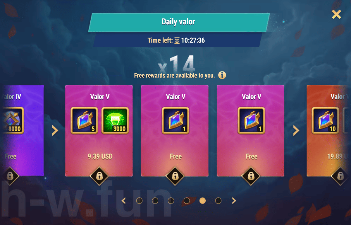 [Hero Wars Guide] Daily valor
