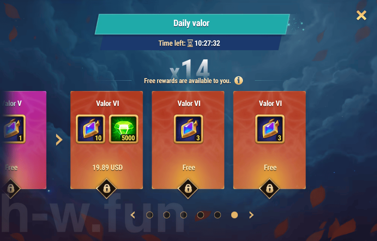 [Hero Wars Guide] Daily valor