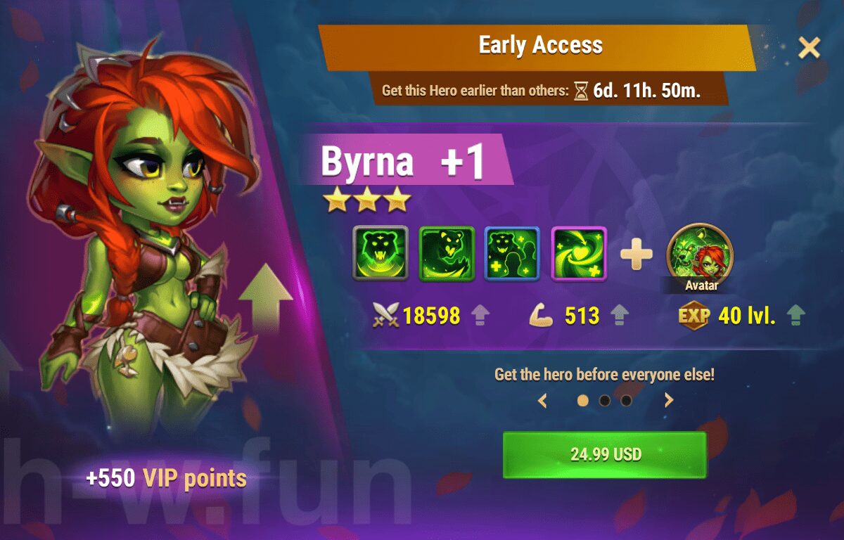 [Hero Wars Guide] Early Access (Byrna)