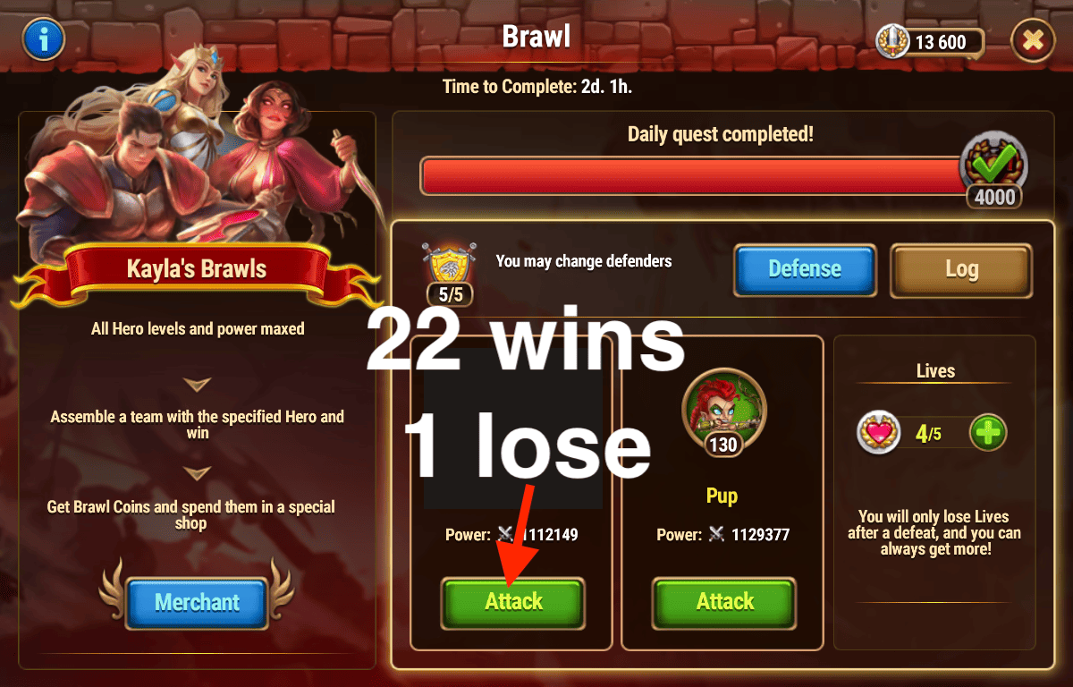 [Hero Wars Guide] Hero Brawls Kayla