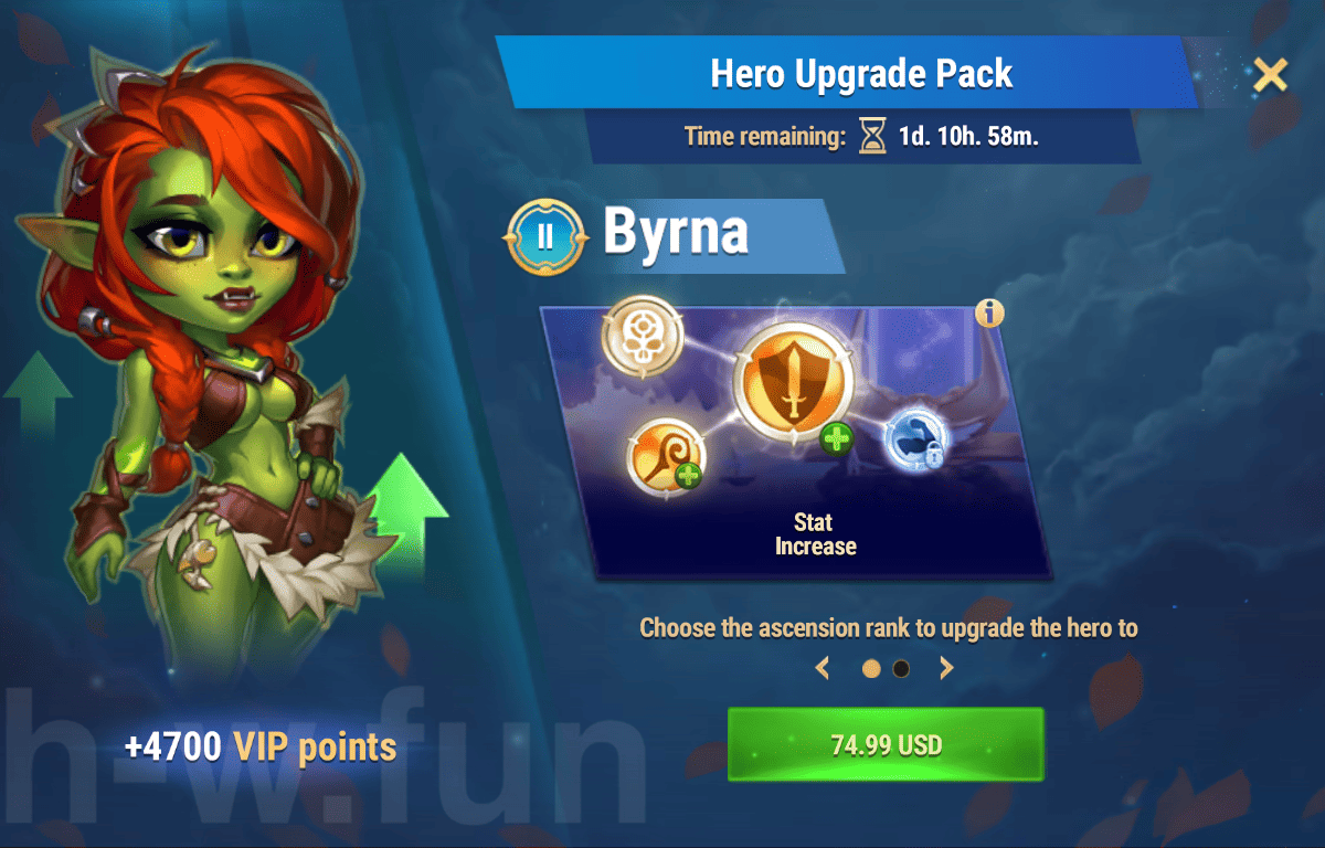 [Hero Wars Guide] Hero Upgrade Pack (Byrna)
