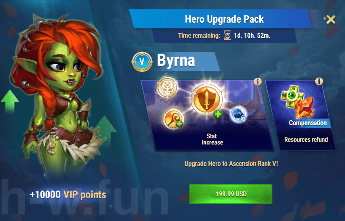 [Hero Wars Guide] Hero Upgrade Pack (Byrna)