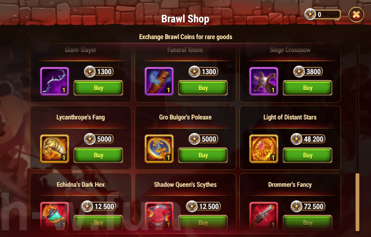[Hero Wars Guide] Brawl Shop Angus (Event)
