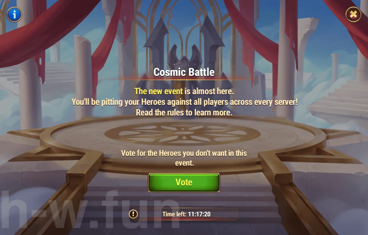 [Hero Wars Guide] Cosmic Battle Ban Phase