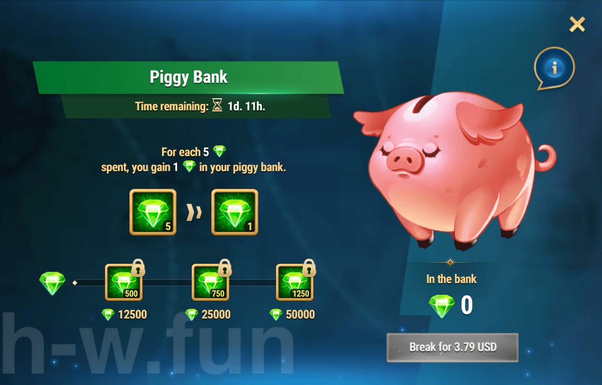 [Hero Wars Guide] Piggy Bank Bundle