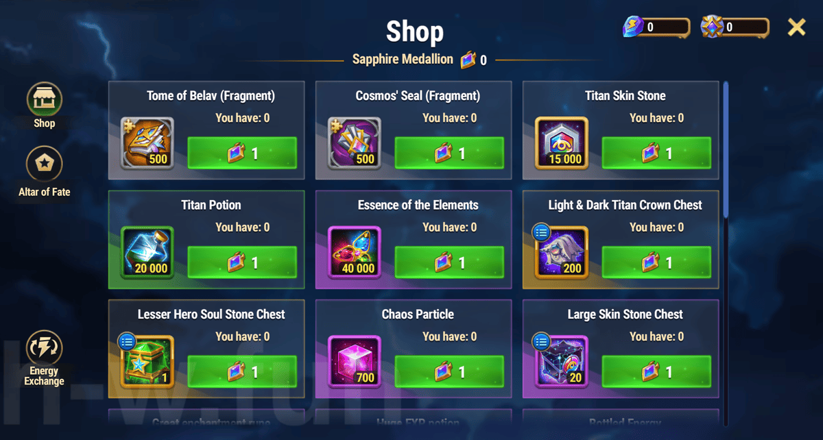 [Hero Wars Guide] Principle of Light Festival Shop