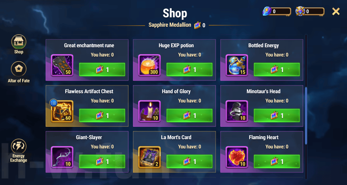 [Hero Wars Guide] Principle of Light Festival Shop