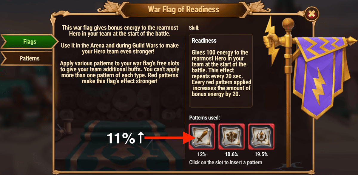 [Hero Wars Guide] War flag of Readiness