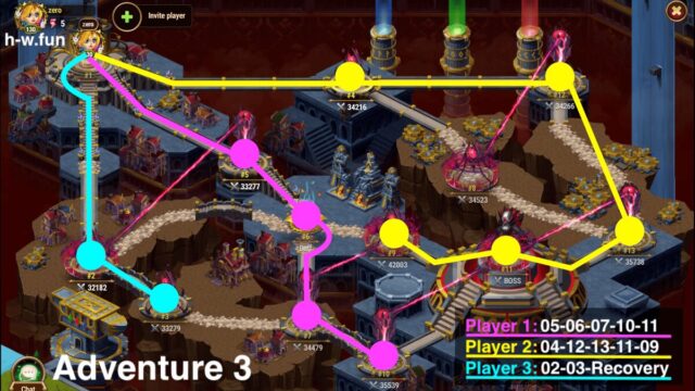 [Hero Wars Guide] Adventure3 Best Route