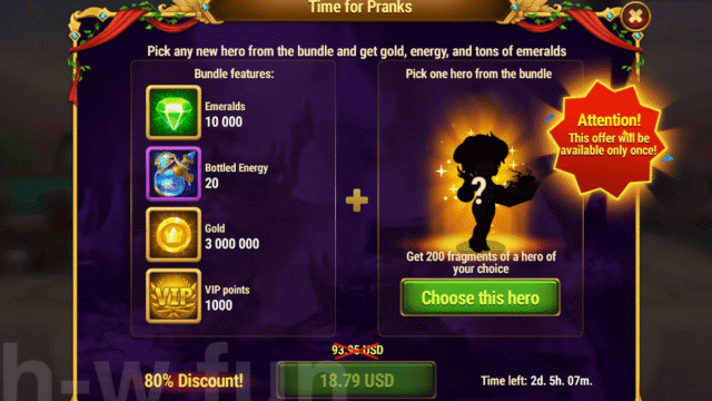 [Hero Wars] Time for Pranks (Bundle)