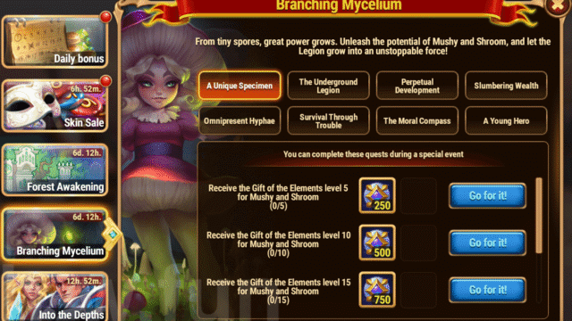 [Hero Wars Guide] Branching Mycelium