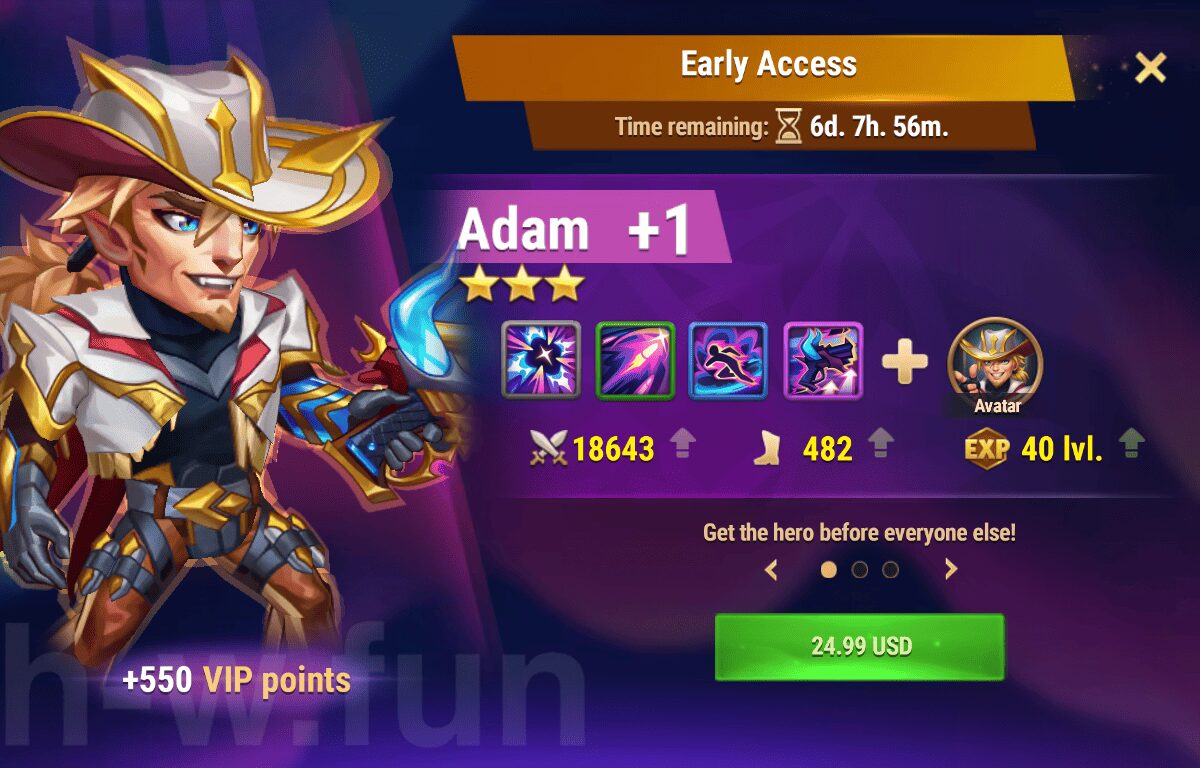 [Hero Wars Guide] Early Access (Adam Bundle)