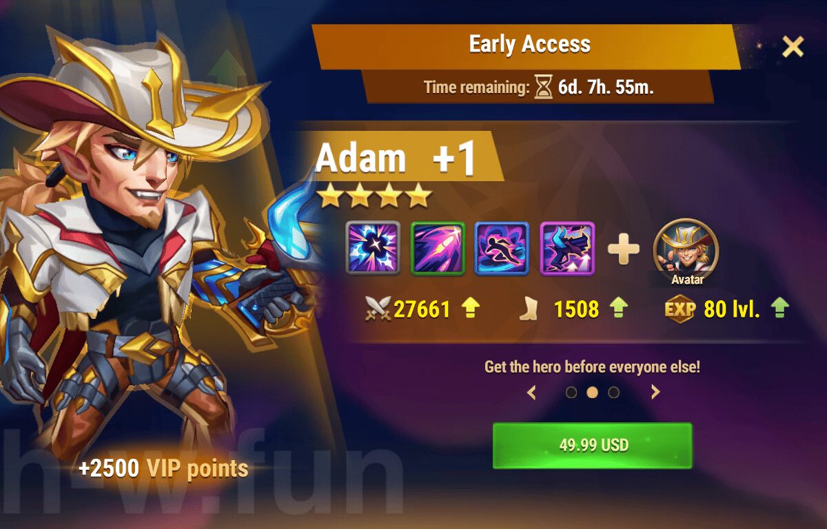 [Hero Wars Guide] Early Access (Adam Bundle)