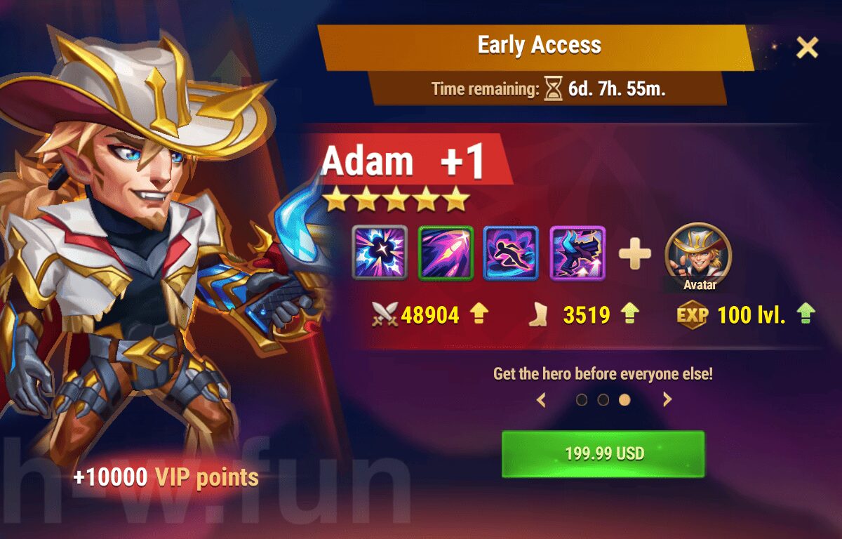 [Hero Wars Guide] Early Access (Adam Bundle)