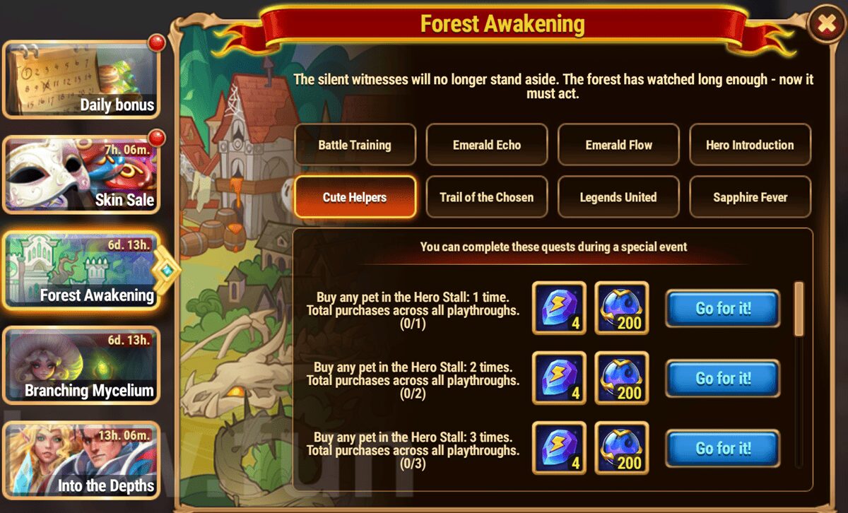 [Hero Wars Guide] Forest Awakening Quest