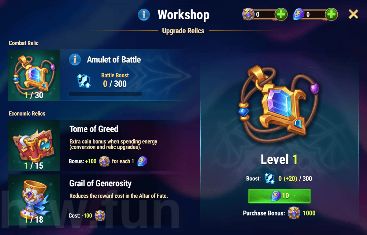 [Hero Wars] Workshop Assembly Adventure