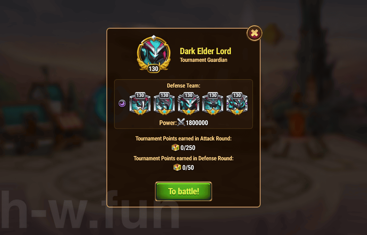 [Hero Wars Guide] Dark Elder Lord
