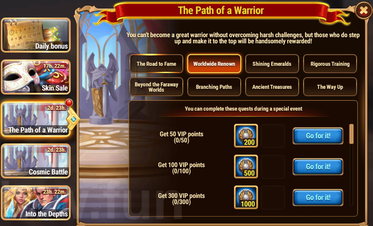 [Hero Wars Guide] The Pass of a Warrior Tasks
