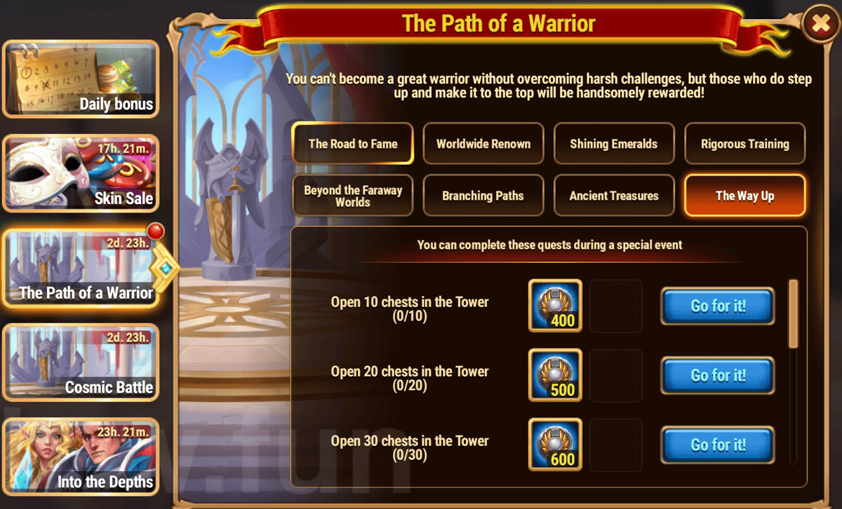 [Hero Wars Guide] The Pass of a Warrior Tasks