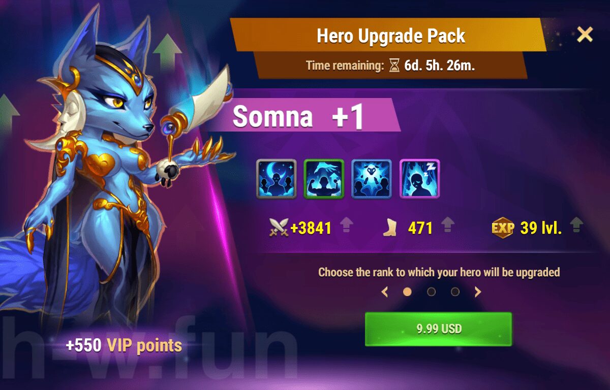 [Hero Wars Guide] Hero Upgrade Pack (Somna)