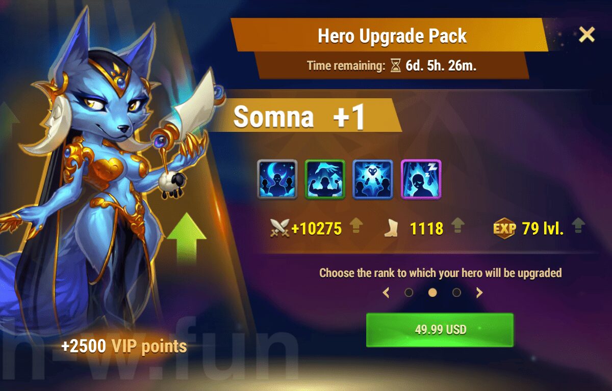 [Hero Wars Guide] Hero Upgrade Pack (Somna)