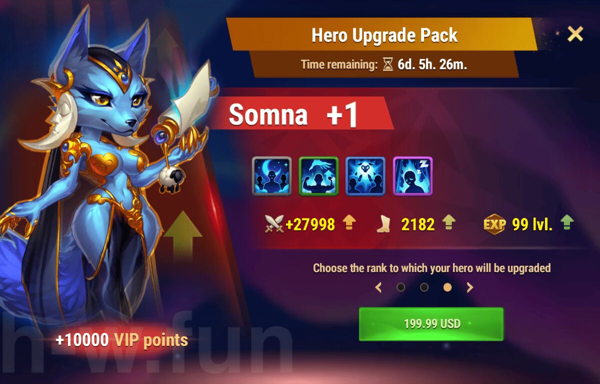 [Hero Wars Guide] Hero Upgrade Pack (Somna)