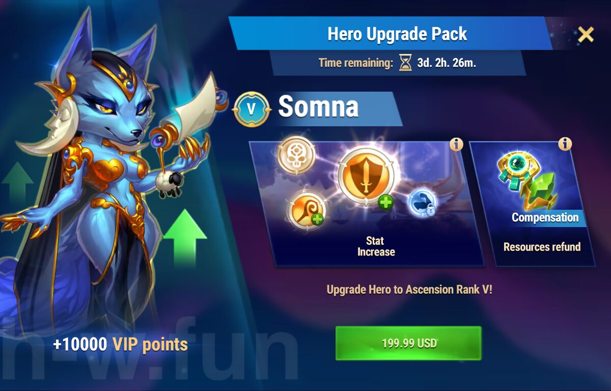 [Hero Wars Guide] Hero Upgrade Pack (Somna)