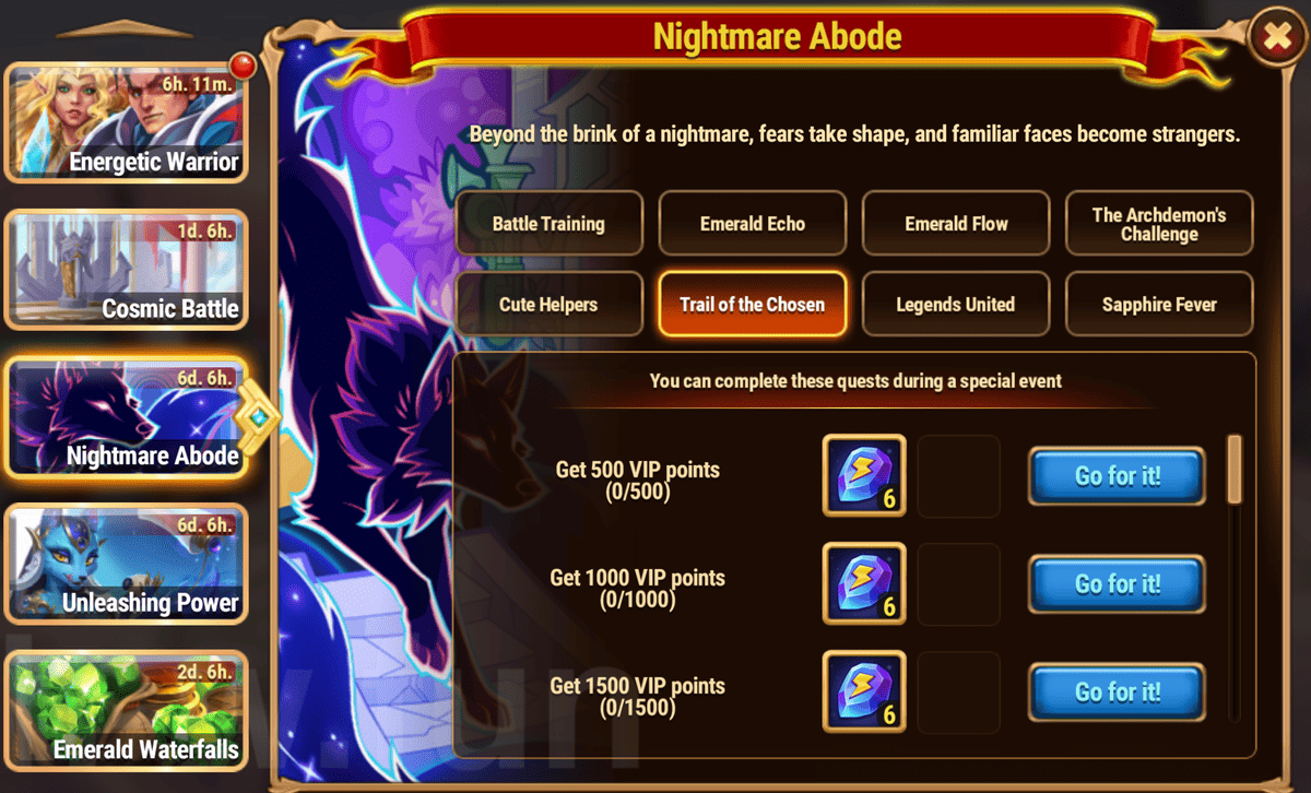 [Hero Wars Guide] Nightmare Abode Tasks and Rewards