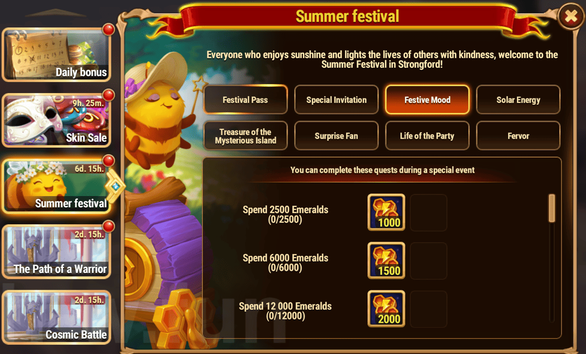 [Hero Wars Guide] Summer Festival Quests