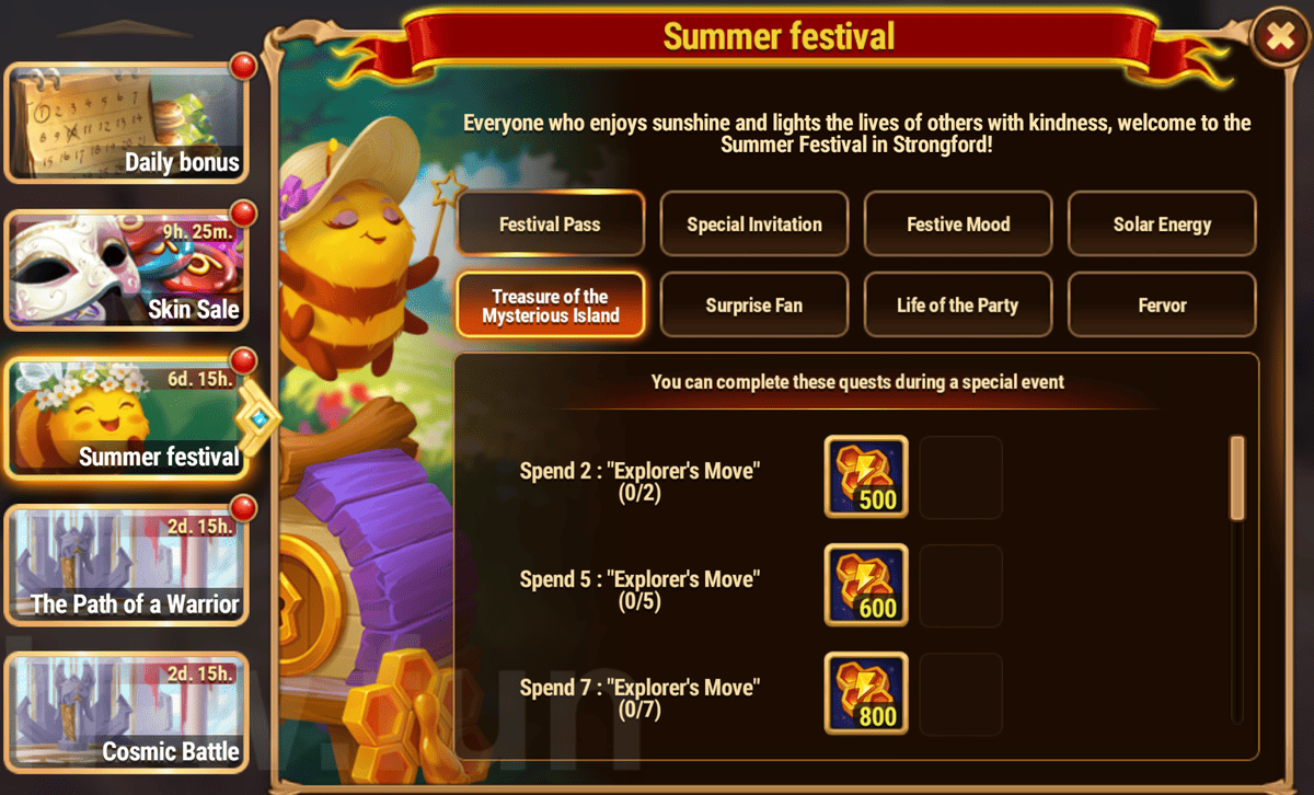 [Hero Wars Guide] Summer Festival Quests