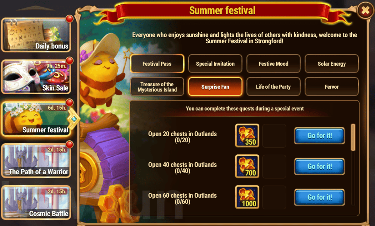 [Hero Wars Guide] Summer Festival Quests