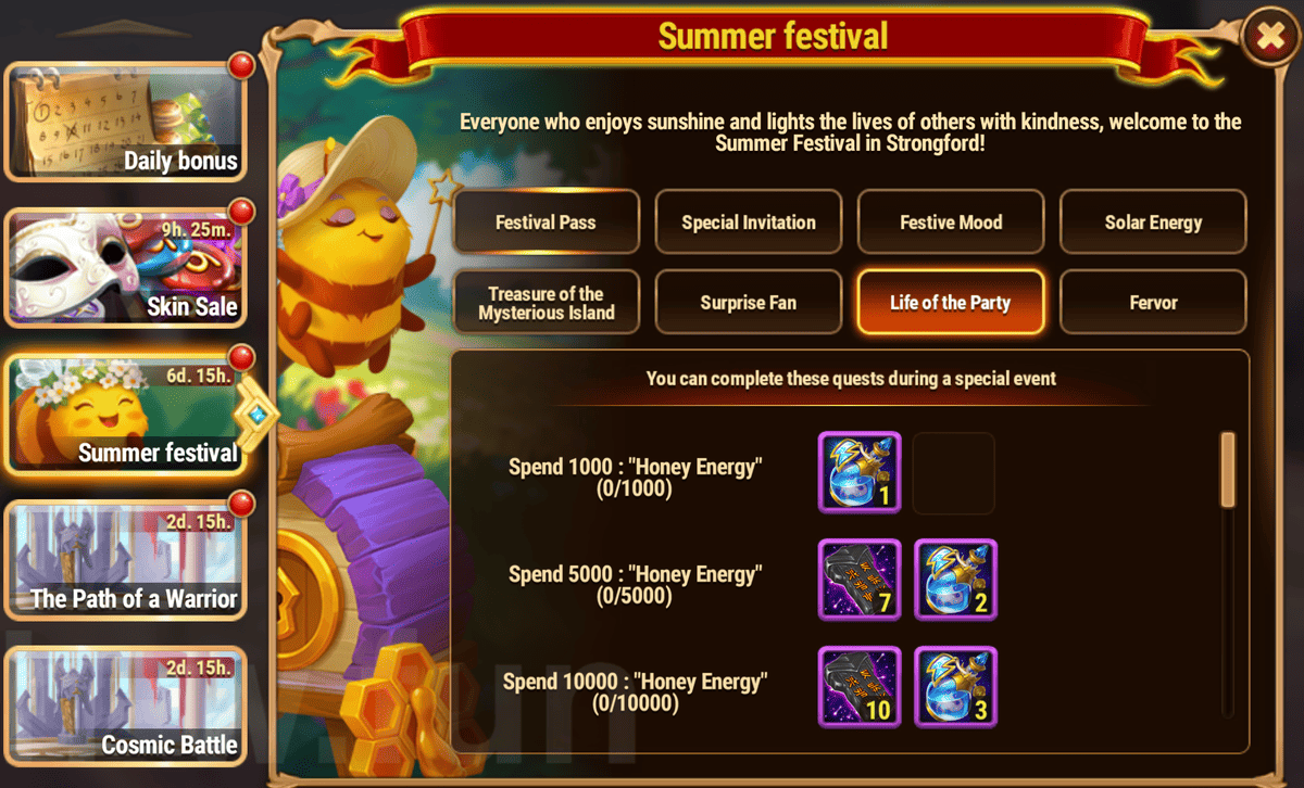 [Hero Wars Guide] Summer Festival Quests