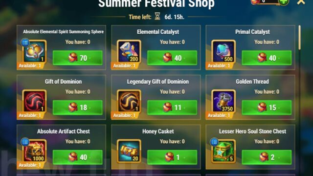 [Hero Wars Guide] Summer Festival Shop 2026